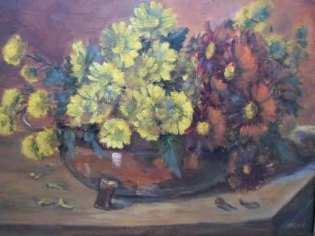 BEAUTIFUL!! STILL LIFE OIL ON CANVAS SIGNED AINO  400 X 300mm BEAUTIFUL PIECE!!