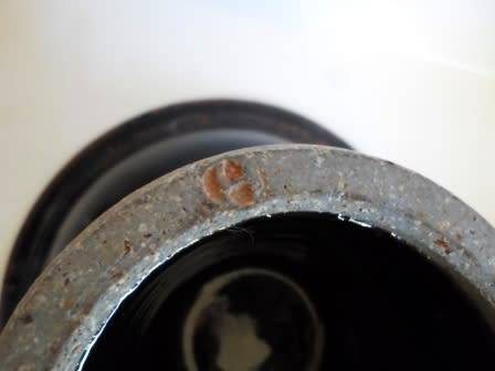 WOW!! RARE HYME RABINOWITZ BROWN GLAZED PEDISTAL BOWL  200 X 130mm VALUE R2200 WOW!!