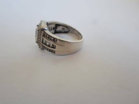 WOW!! SPECTACULAR CHETE STERLING SILVER & CZ RING  6,8g  SIZE S WOW!!