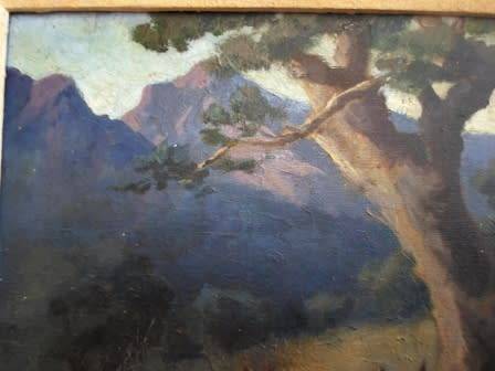 VERY RARE!! ALLERLEY GLOSSIP OIL ON CANVAS  310 X 255mm  VALUE R9500