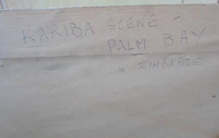 BEAUTIFUL!! ROSEMARY TREWAITHA "KARIBA PALM BAY ZIM"  740 X 500mm  WOW!!