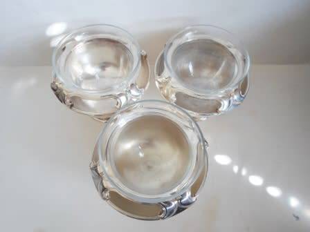 GORGEOUS SANT ANDREA ITALY SILVER PLATED SORBET ICE CUPS VALUE R1500  WOW!!