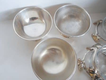GORGEOUS SANT ANDREA ITALY SILVER PLATED SORBET ICE CUPS VALUE R1500  WOW!!
