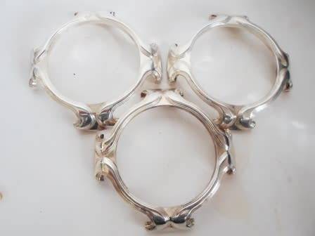 GORGEOUS SANT ANDREA ITALY SILVER PLATED SORBET ICE CUPS VALUE R1500  WOW!!