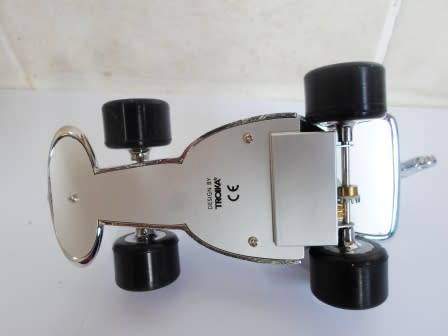 F1 FANS!! BOXED TROIKA WIND UP F1 CAR DESK PIECE DESIGNED BY HAUKE MURKEN & SVEN HANSEN WORKING!!