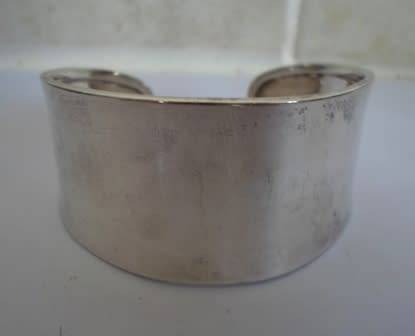 WOW!! LARGE STERLING SILVER CUFF BANGLE 36,6g STUNNING PIECE!!
