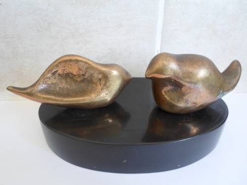 WOW!! COLIN WEBSTER WATSON BRONZE SCULPTURE ON SLATE BASE DATED `70 VALUE R6500