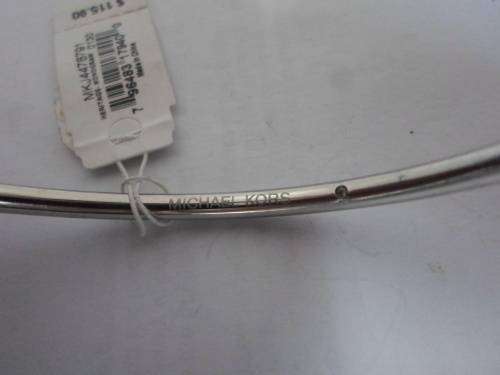 NEW MICHAEL KORS STAINLESS STEEL CLIP BANGLE VALUE R1460 FROM MACY`S NEW YORK WOW!!