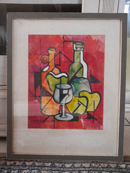 Lovely!! J. C. Jones mixed media stillife on paper 340 x 270mm wow!!