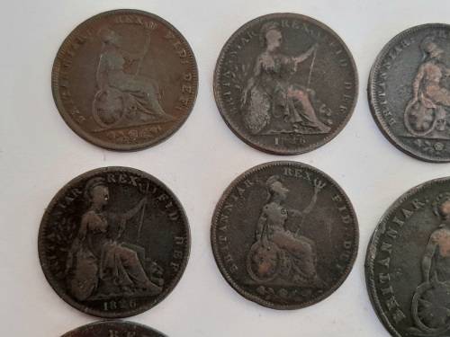 Wow!! Collection of 1826, 1827, 1828 british coins wow!!