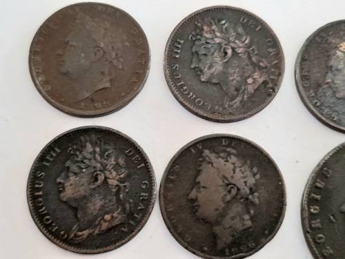 Wow!! Collection of 1826, 1827, 1828 british coins wow!!