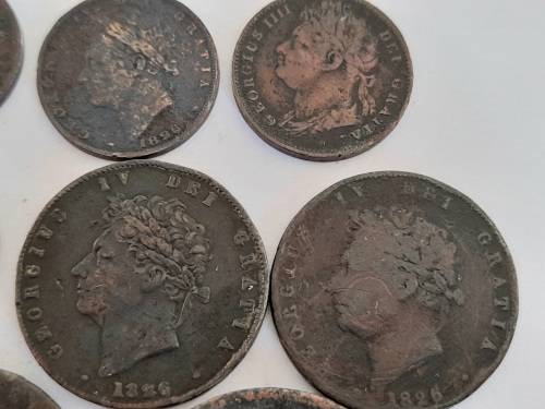 Wow!! Collection of 1826, 1827, 1828 british coins wow!!
