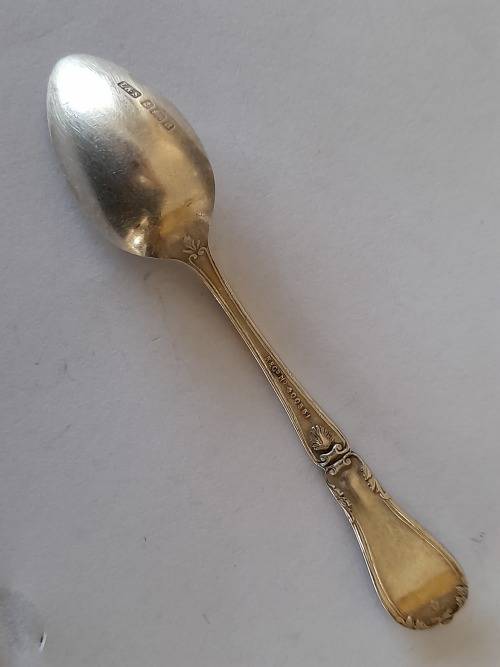 Rare!! 1903 Birmingham silver May month Gemini star sign spoon 12,4g wow!!