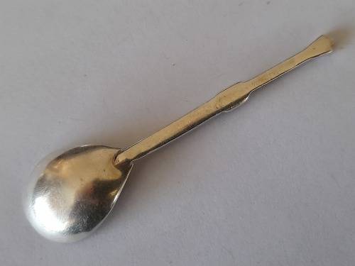 Rare!! 1941 Edinburgh silver caviar spoon with celtic design 7,8g wow!!