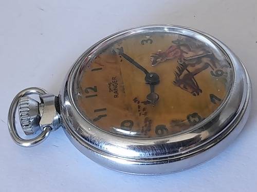 Rare!! Vintage Smiths Ranger pocket watch with seconds moving cowboy Wow!!