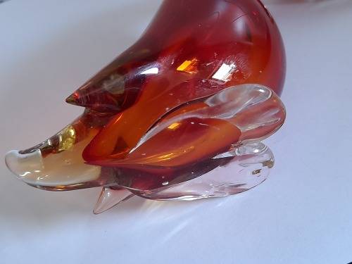 Gorgeous vintage murano glass duck figure Value R550