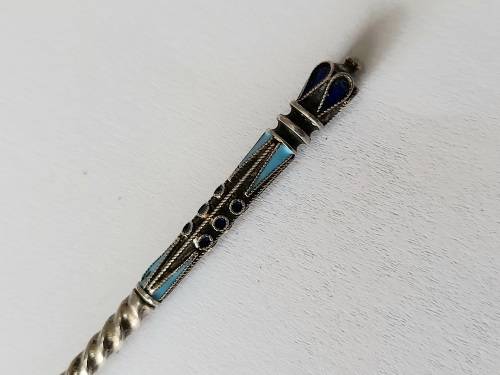 Extremely Rare!! 19th century Russian enamel silver spoon by Ivan Saltykov Value R5000