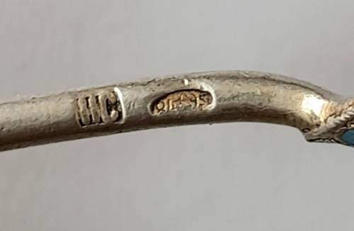 Extremely Rare!! 19th century Russian enamel silver spoon by Ivan Saltykov Value R5000