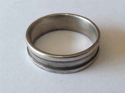Huge mens size 15 sterling silver ring 10,7g wow!!