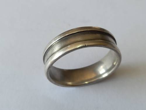 Huge mens size 15 sterling silver ring 10,7g wow!!