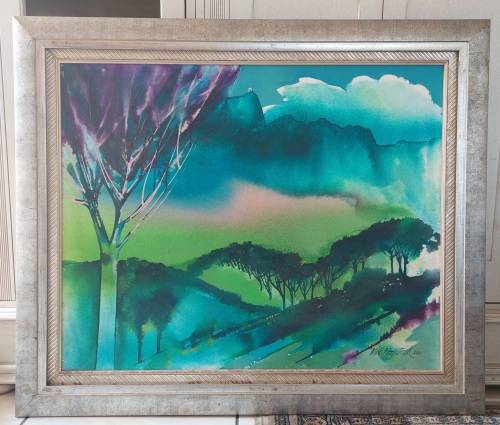 Rare!! Large Mike Fitzpatrick cape scene oil on canvas 940 x 760mm Value R15000