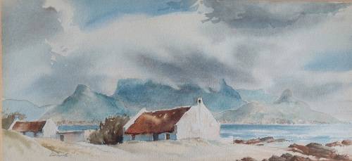 Rare!! John Cullingworth cape watercolour 520 x 240mm Value R5000