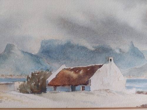 Rare!! John Cullingworth cape watercolour 520 x 240mm Value R5000