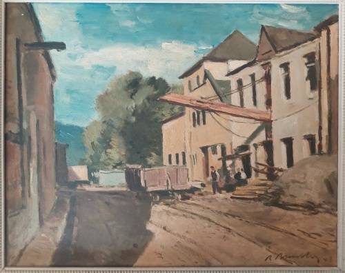 2 in 1 Robert Broadley street scene & stillife oil on board dated `43 Value R13500