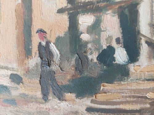 2 in 1 Robert Broadley street scene & stillife oil on board dated `43 Value R13500