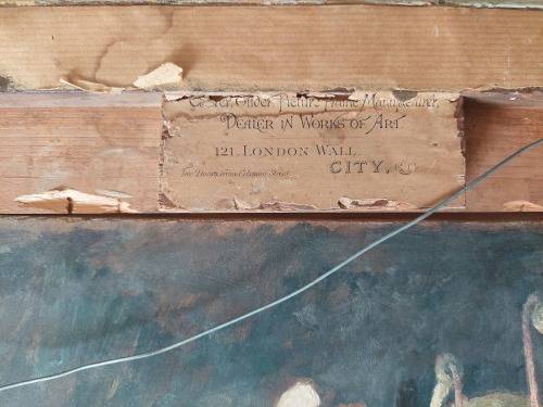 2 in 1 Robert Broadley street scene & stillife oil on board dated `43 Value R13500