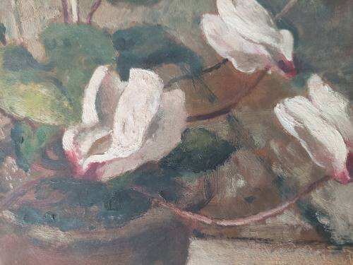 2 in 1 Robert Broadley street scene & stillife oil on board dated `43 Value R13500