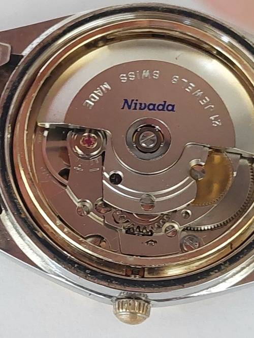 Wow!! Vintage Nivada 21 jewel automatic mens watch 100% working