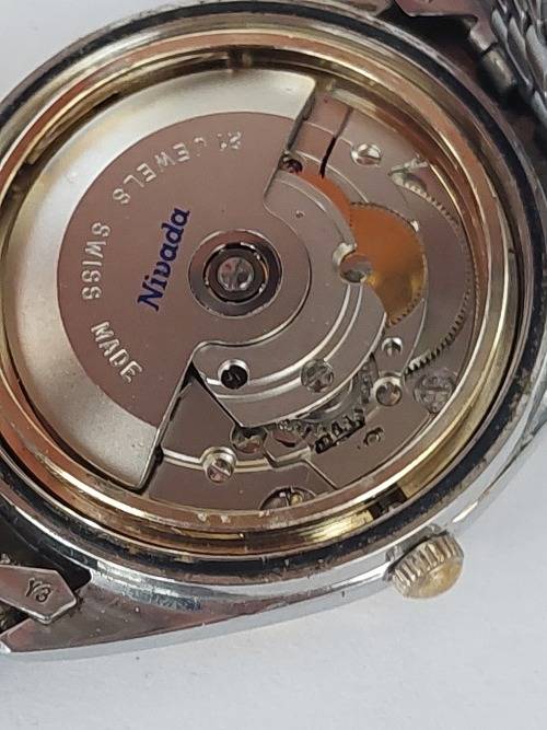 Wow!! Vintage Nivada 21 jewel automatic mens watch 100% working