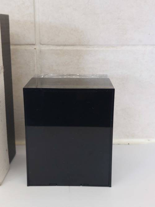 Rare New old stock!! 1970`s AEG bauhaus acrylic desk clock in box wow!!