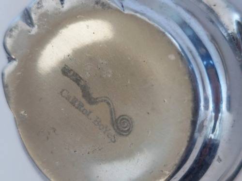 Stylish!! Carrol Boyes condiment bowl with condiment spoon WOW!!