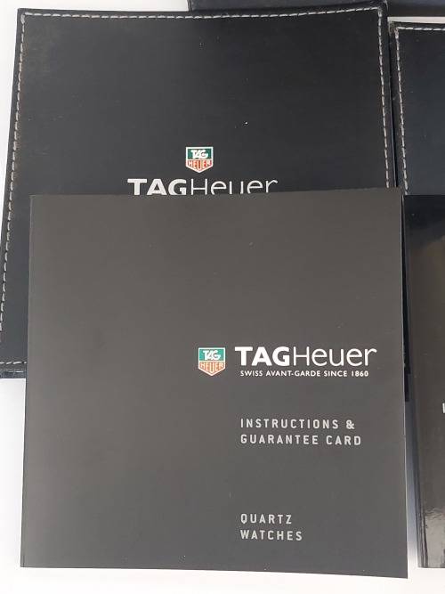 Tag Heuer calibre 17 auto chronograph watch box with papers