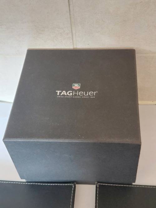 Tag Heuer calibre 17 auto chronograph watch box with papers