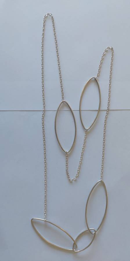 Wow!! Extra length vintage sterling silver necklace 30,8g wow!!