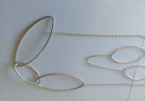 Wow!! Extra length vintage sterling silver necklace 30,8g wow!!