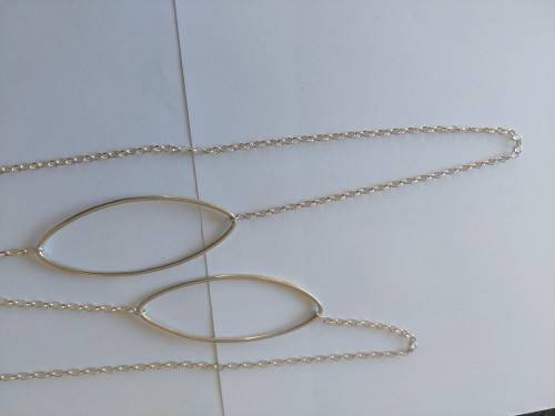 Wow!! Extra length vintage sterling silver necklace 30,8g wow!!