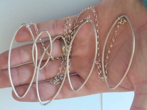 Wow!! Extra length vintage sterling silver necklace 30,8g wow!!