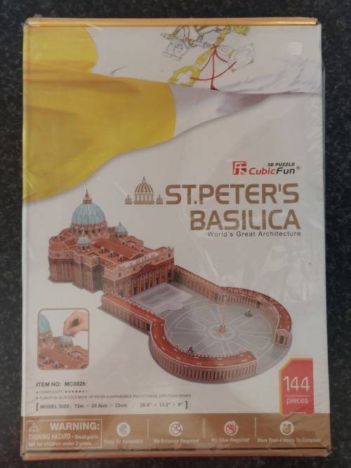 Cubic fun St Peter`s Basilica 144 piece 3d puzzle
