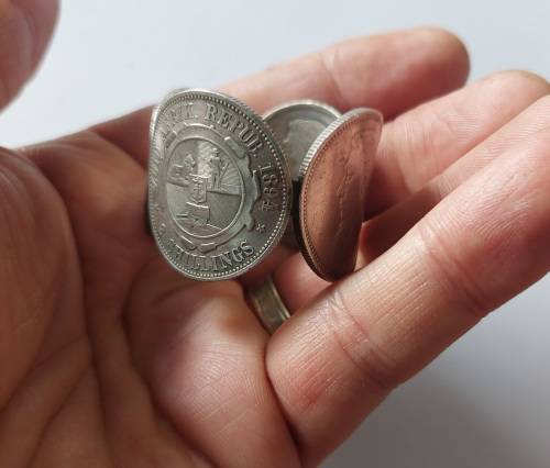Rare!! Boer war P.O.W kruger 2 shilling silver coin napkin ring 45g Value R3500