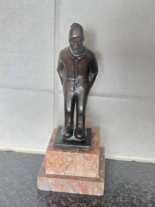 Wow!! Antique Dutch bronze signed J.V. circa 1900