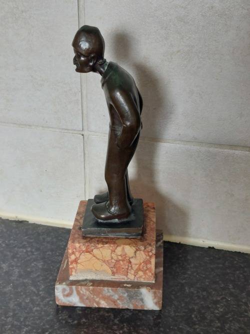 Wow!! Antique Dutch bronze signed J.V. circa 1900