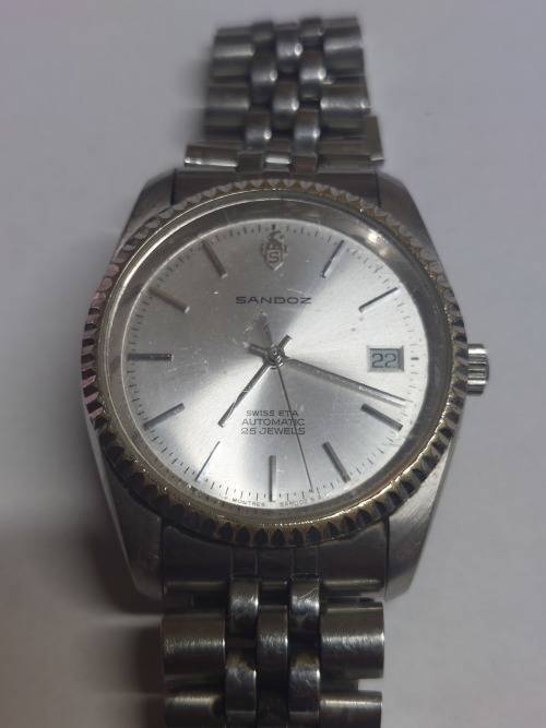 Rare Sandoz 25 jewel automatic men`s wristwatch 100% working Value R4500