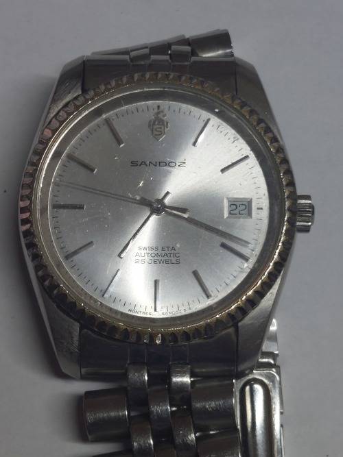 Rare Sandoz 25 jewel automatic men`s wristwatch 100% working Value R4500