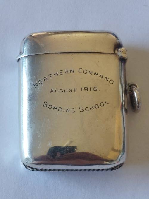 Rare!! WW1,  1915 Chester silver Northern Command bombing school value R2500