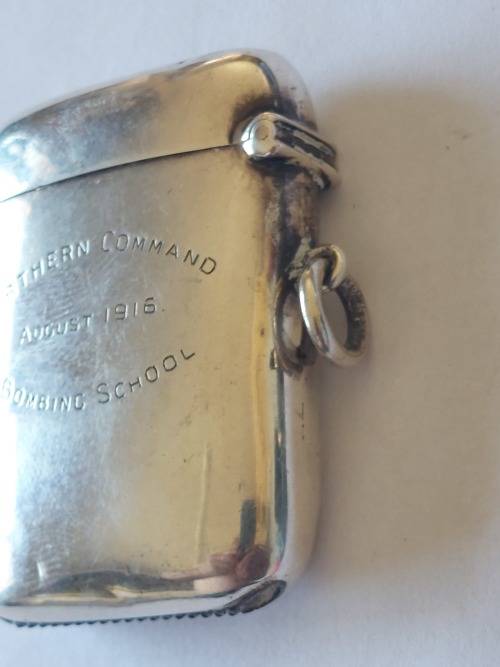 Rare!! WW1,  1915 Chester silver Northern Command bombing school value R2500