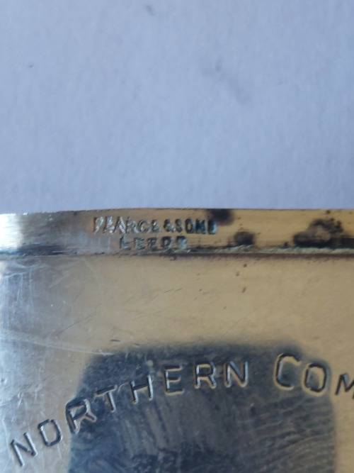 Rare!! WW1,  1915 Chester silver Northern Command bombing school value R2500